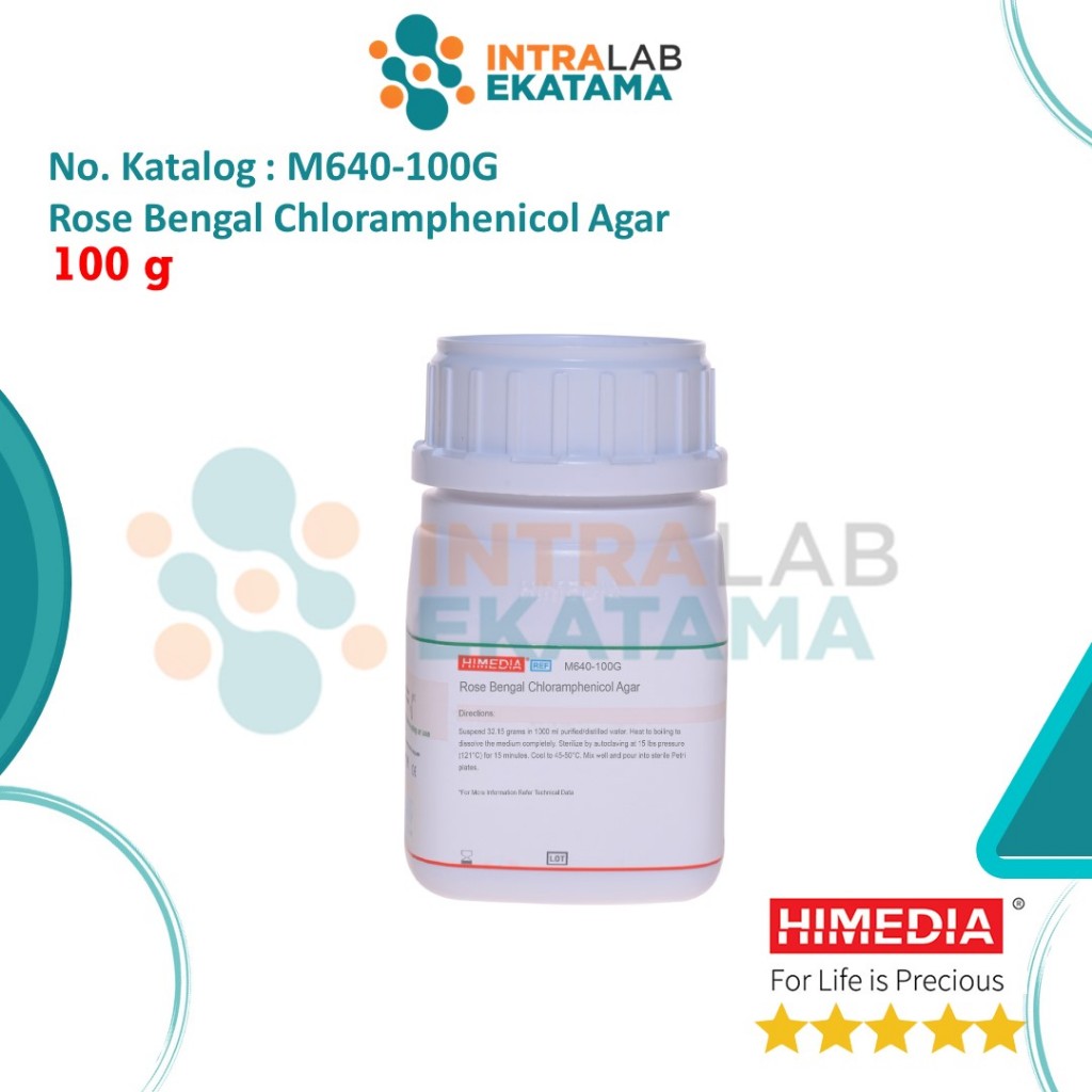 M640-100G Rose Bengal Chloramphenicol Agar