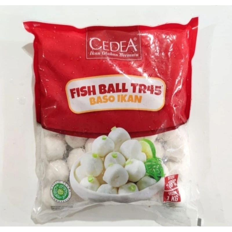 

Cedea Bakso Ikan Besar isi 45 Biji / Premium Bakso Ikan TR | Berat Bersih 1kg