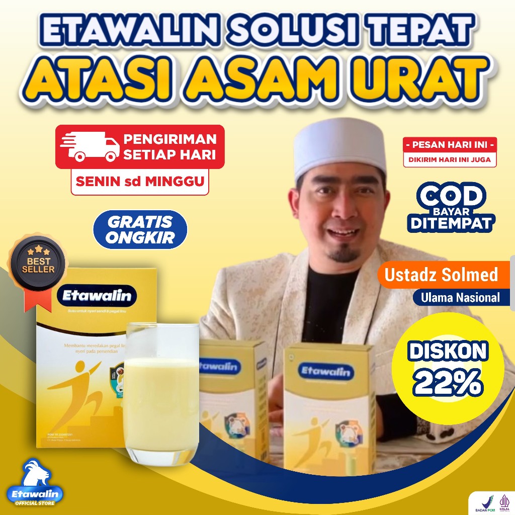 

Etawalin 1 Box - Susu Kambing Etawalin Asli Original Atasi Nyeri Sendi dan Tulang