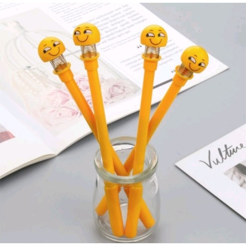 

PENA PER KEPALA EMOJI PULPEN EMOTICON LUCU BOLPEN KARAKTER DOLL