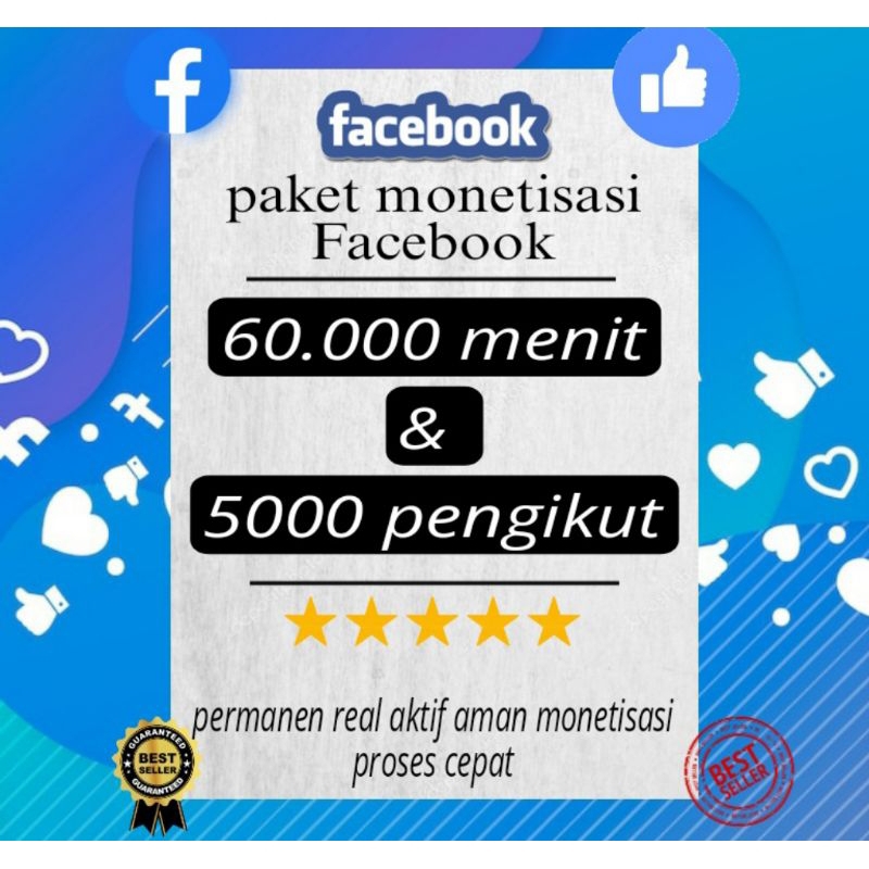 PAKET KOMPLIT MONET FACEBOOK PERMANEN NONDROP