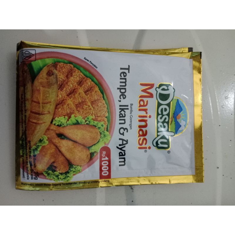 

Marinasi tepung tempe ayam dan ikan