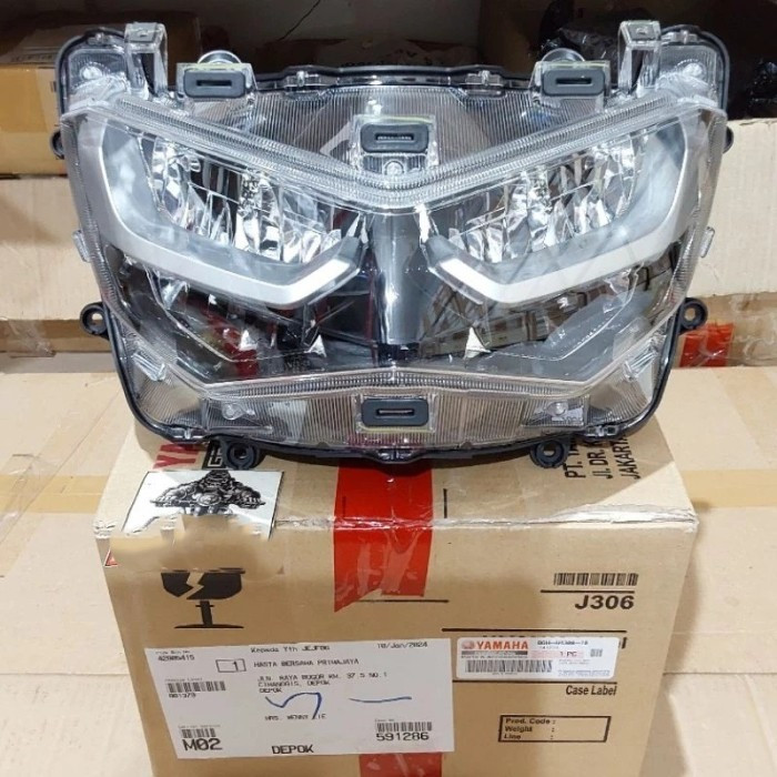 B6H-H4300-10 Reflektor Lampu Depan Yamaha NMax New + LED 2020 sd 2022 YGP ORI