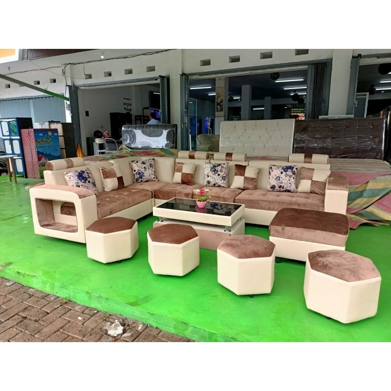 Sofa L Sudut Beranak