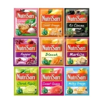

Nutrisari blewah/ Anggur/ Orange tea/ jeruk peras sachet 10