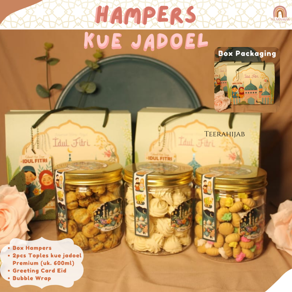 

Hampers Snack Jadoel Special Idul Fitri // Hampers Kue Lebaran 2024 // Hampers Lebaran Kue Kering by Teearahijab