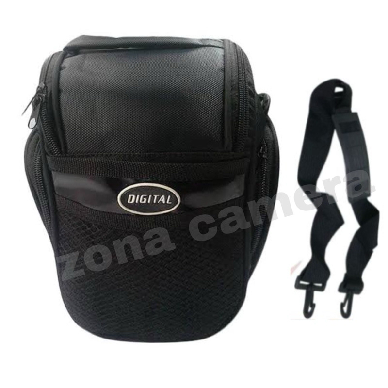 Tas Kamera Segitiga Digital Universal Canon Nikon Fuji Sony Leica Samsung Olympus Eos Handycam Go Pr