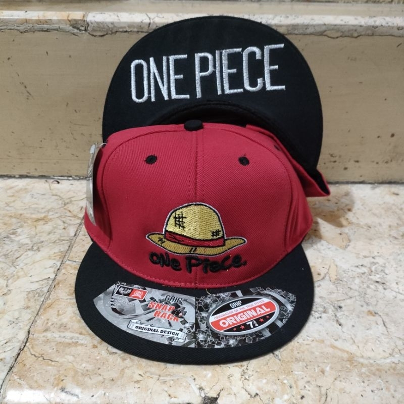topi snapback bordir ONEPIECE topi bordir hiphop topi distro topi keren topi snapback bordir ONE PIE
