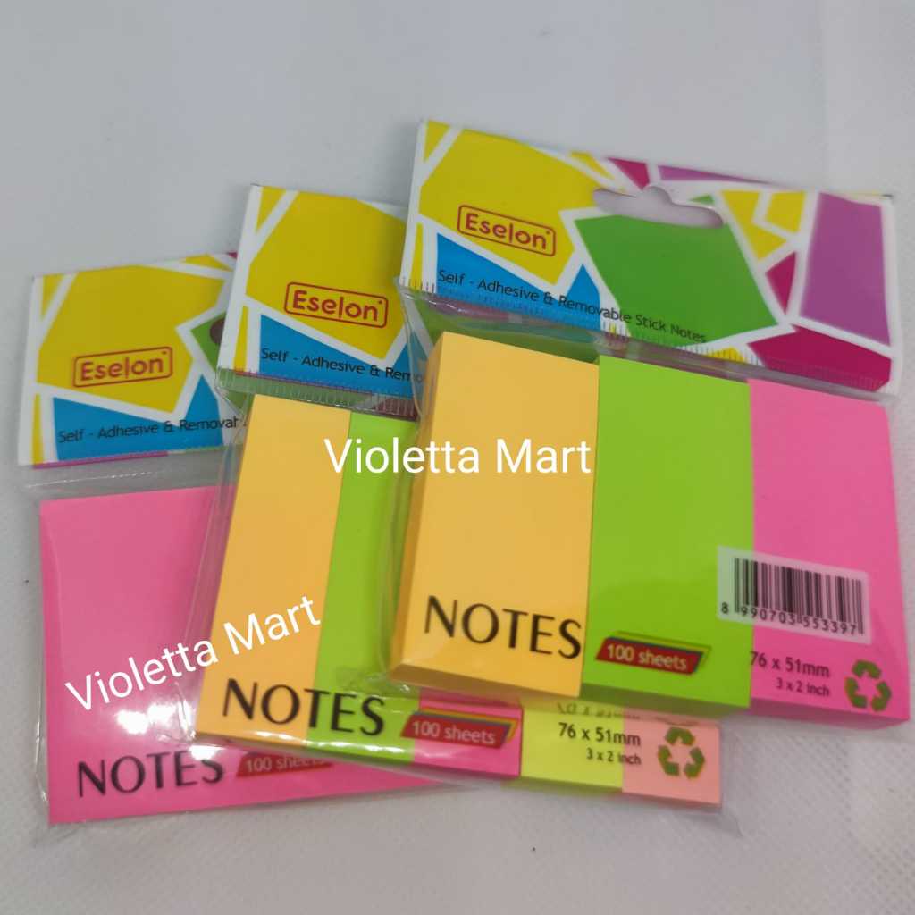 

Sticky Notes Eselon / Sticky Notes Polos / Ukuran 76x51 mm