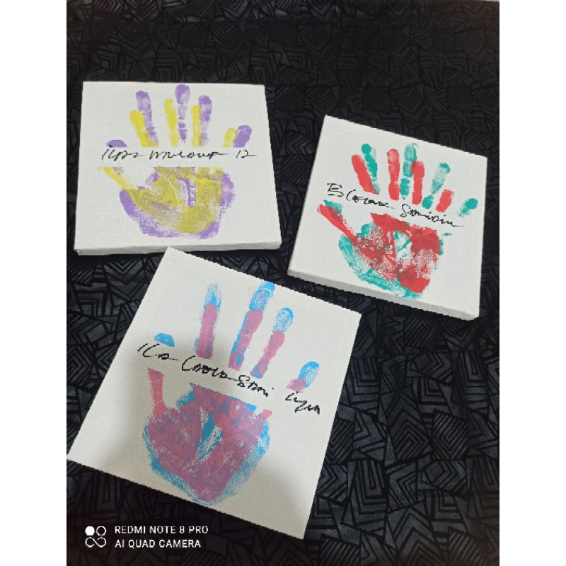 

kanvas lukis jeplak tangan pasangan cat 2 warna