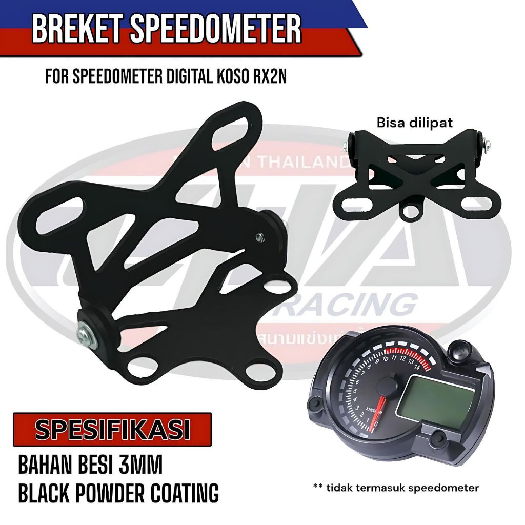 bracket breket speedometer digital odometer gauge motor segi KOSO universal