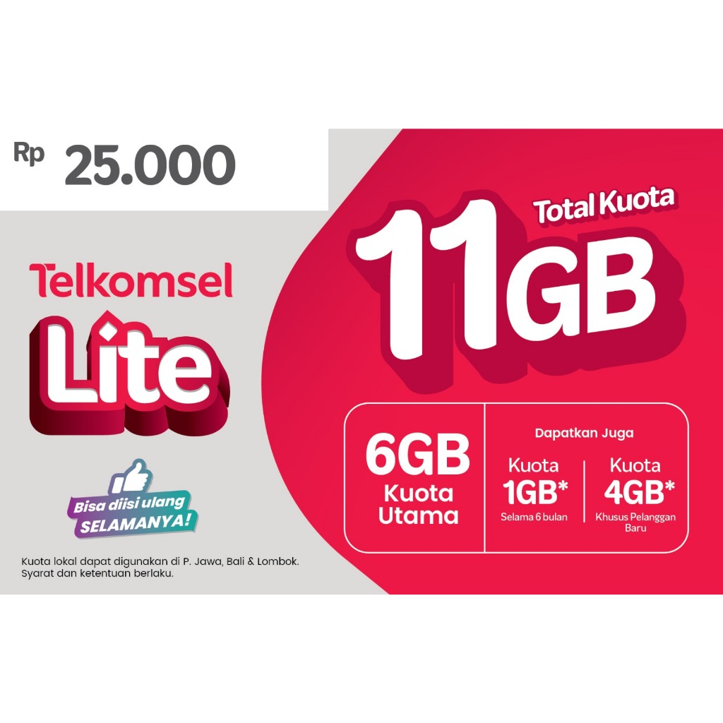 Perdana Telkomsel 11GB