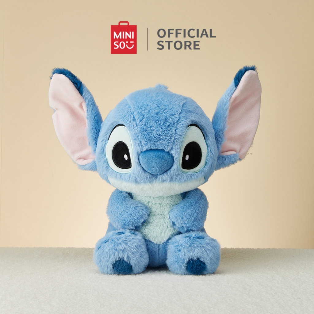 Miniso x Disney Stitch Boneka Lucu Karakter Stitch Plush Doll Bahan Halus Dan Lembut