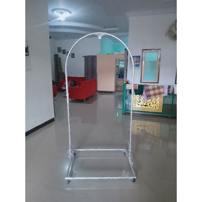 tiang ayunan bayi beroda ,bongkar pasang