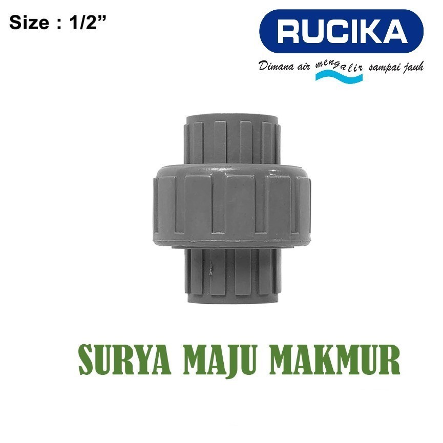 Water Mur Moor Drat 1/2" Union Thread AW 1/2 Inch PVC Rucika watermur drat dalam