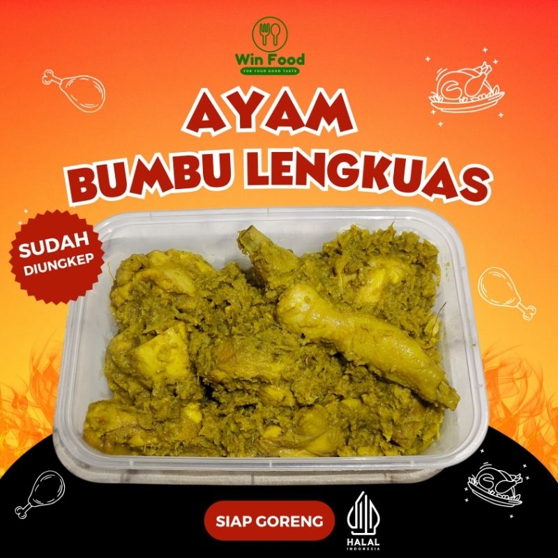 

Ayam Bumbu Lengkuas siap goreng