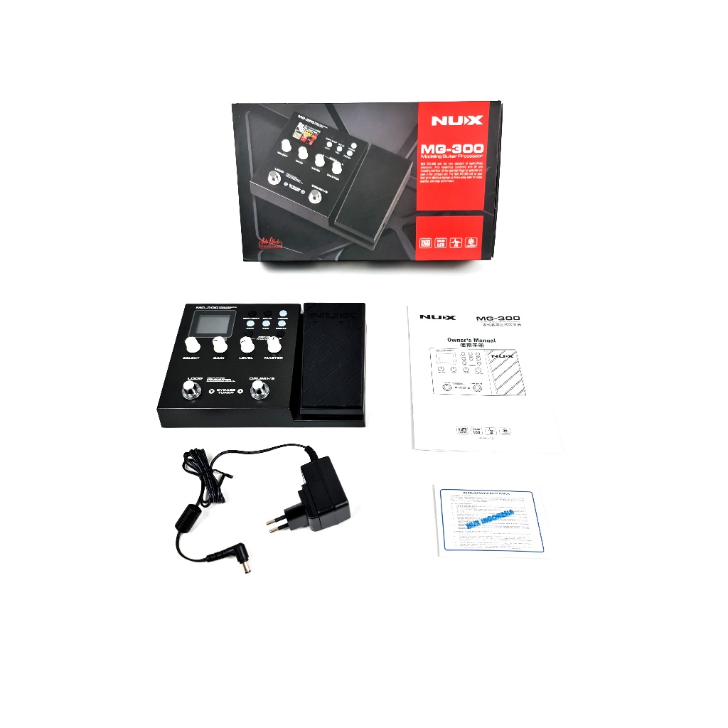 Effect Gitar dan Bass Elektrik Akustik Merk Nux ORIGINAL Tipe MG-300 EFEK MG NUX Multi Efek Murah Ja