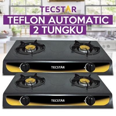 KOMPOR GAS / kompor 2 tungku / kompor gas Tecstar double TUNGKU Nyala api biru