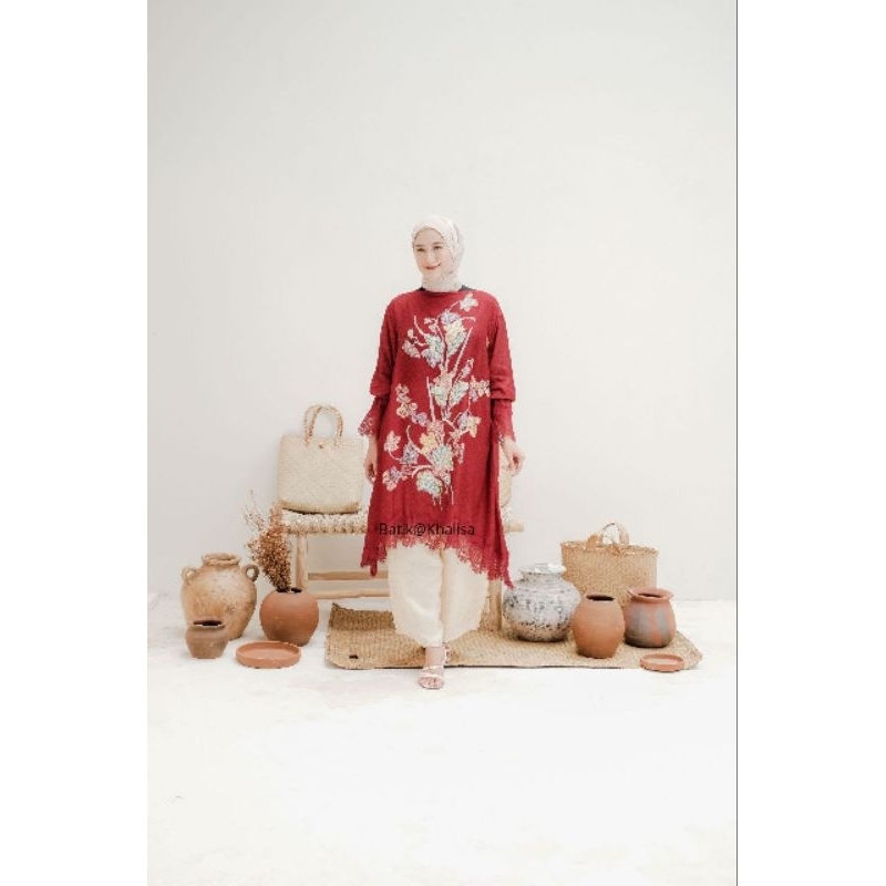 TUNIK ENCIM MERAH MAROON