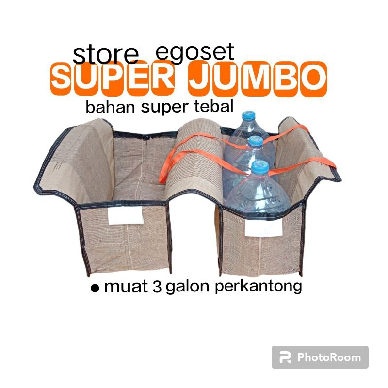 TAS MOTOR SUPER JUMBO BAHAN GONI TEBAL TAS OBROK BRONJONG MOTOR TAS KURIR TAS KE PASAR