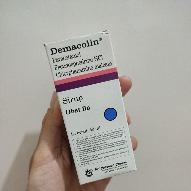 DEMACOLIN sirup 60ml Demam Pilek Flu