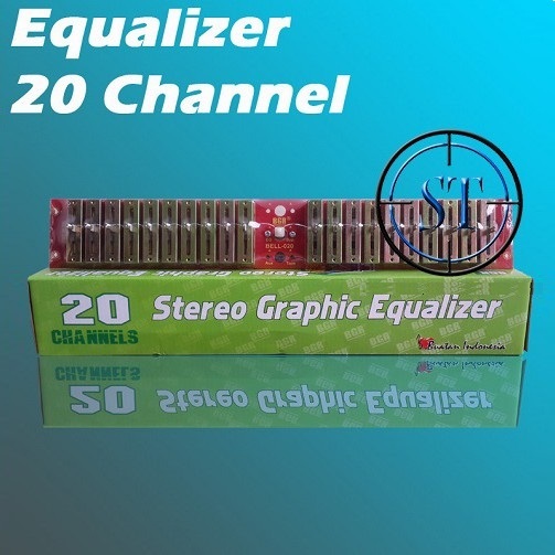 Kit Equalizer 20 Channel Stereo GRAPHIC EQ 20 Tone Control Bell
