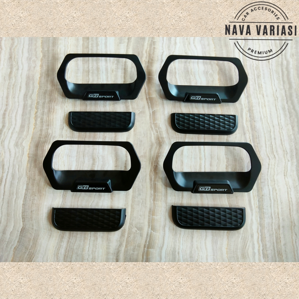Paket Outer Cover Handle Pegangan Pintu Mobil Xenia Lama Avanza Lama 2005 - 2010 Gr Sport Hitam Doff
