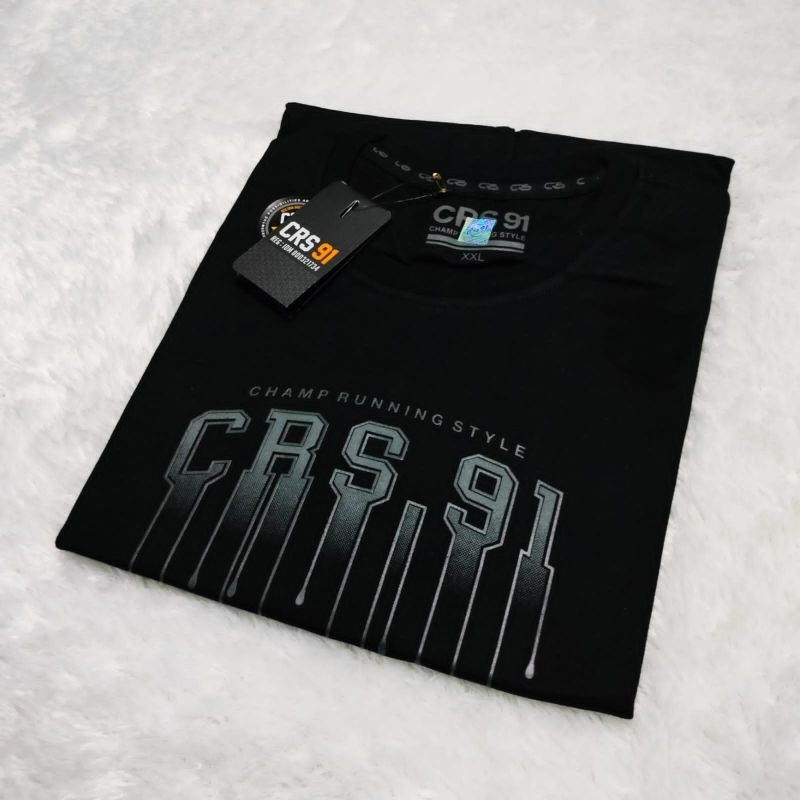 Baju kaos CRS91 pria/wanita dewasa kaos distro bahan combed 20s ukuran M-XXL Baju kaos lengan pendek