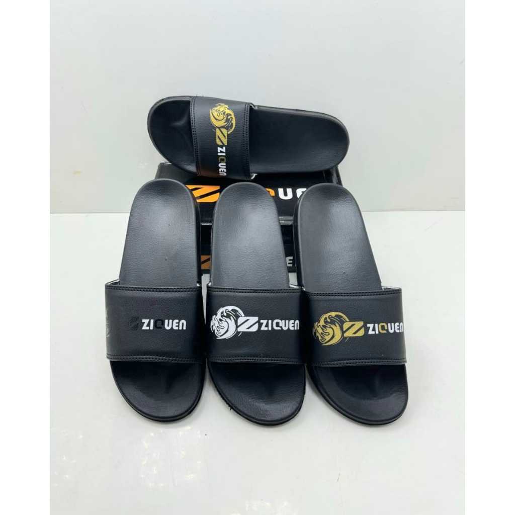 Sendal slop pria kekinian dewasa cowok Sandal pria keren murah casual slide remaja polos empuk
