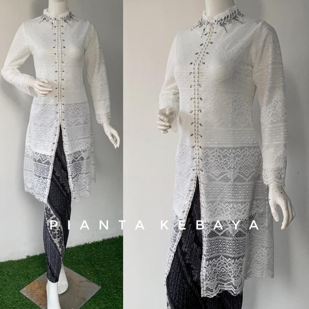 TERLARIS Kebaya Brukat Tunik Sanghai Kebaya Tunik Payet Kebaya Tunik Brukat Payet Sanghai Kebaya