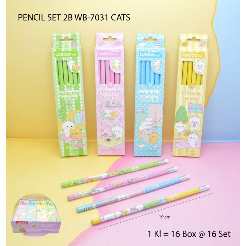 

pencil set 2b fancy