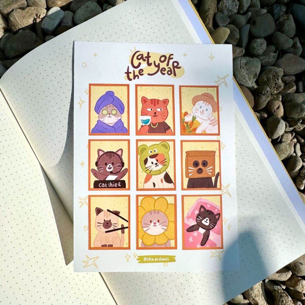 

KATIKA Cat of the Year Sticker / Stiker Sheet Pack