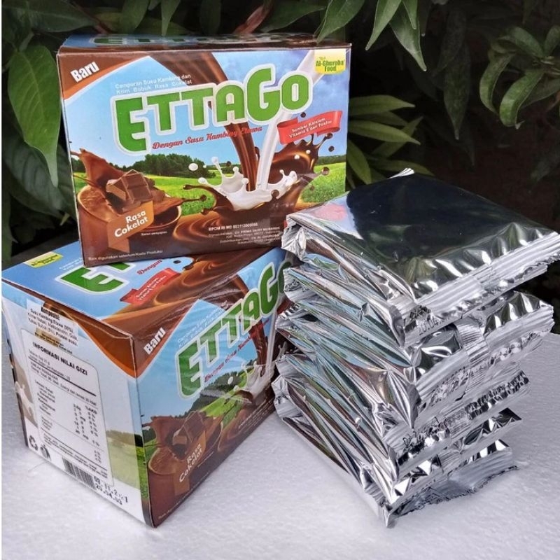 

Susu Kambing Ettago Sachet, 1kotak isi 10sachet@20gr, Rasa Coklat