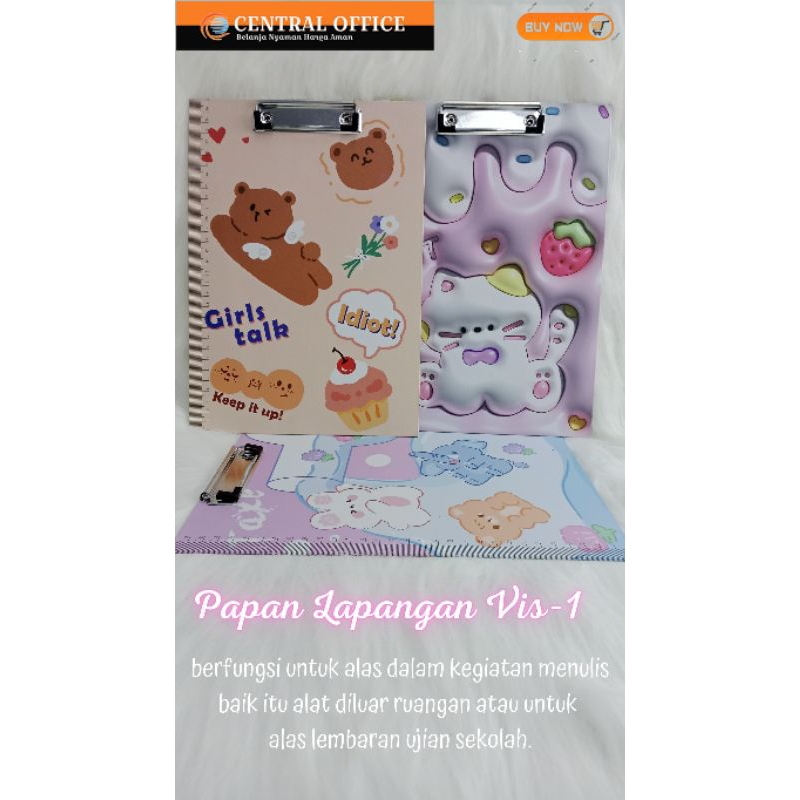 

Papan lapangan vis-1 / clip board / Papan Ujian Motif Lucu