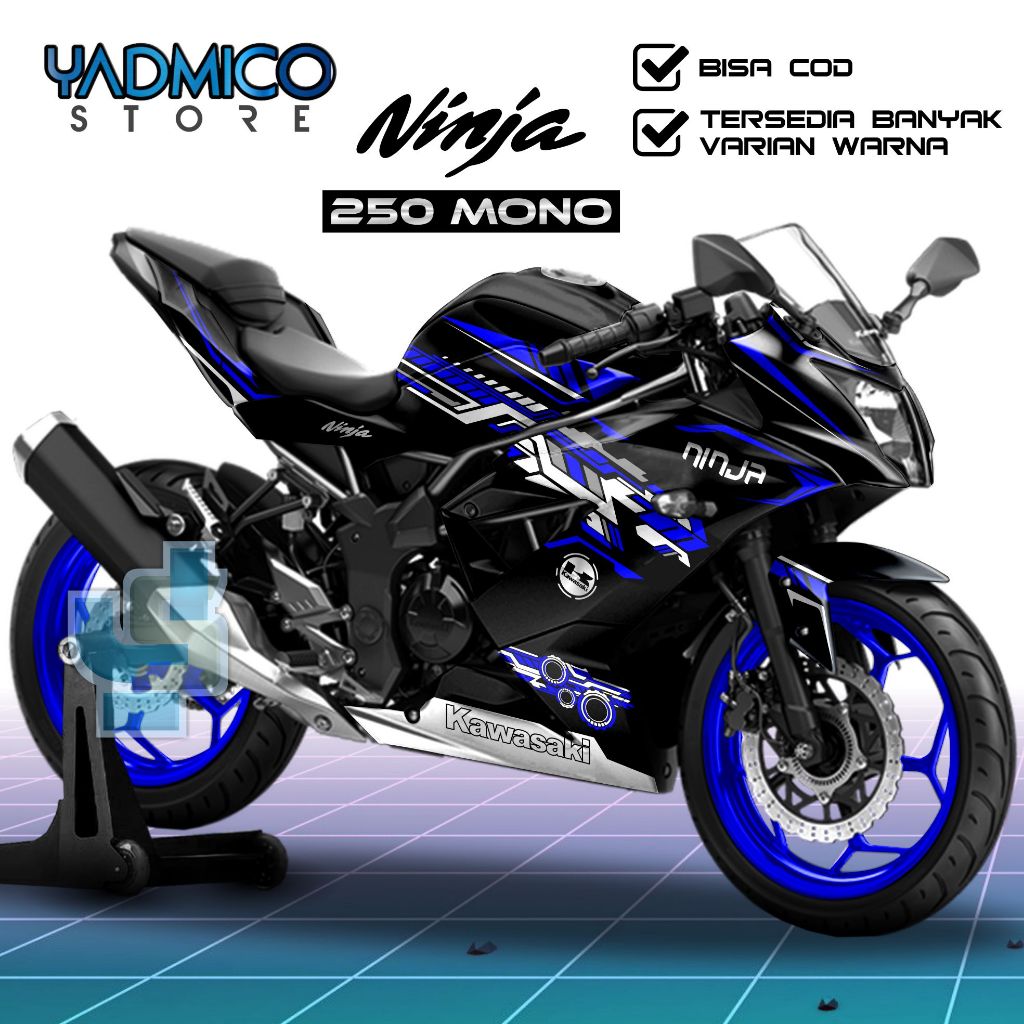 【PROMO】Decal Ninja 250 Mono Full Body / Stiker Kawasaki Ninja 250RR Mono / Dekal Ninja 250 RR Mono /