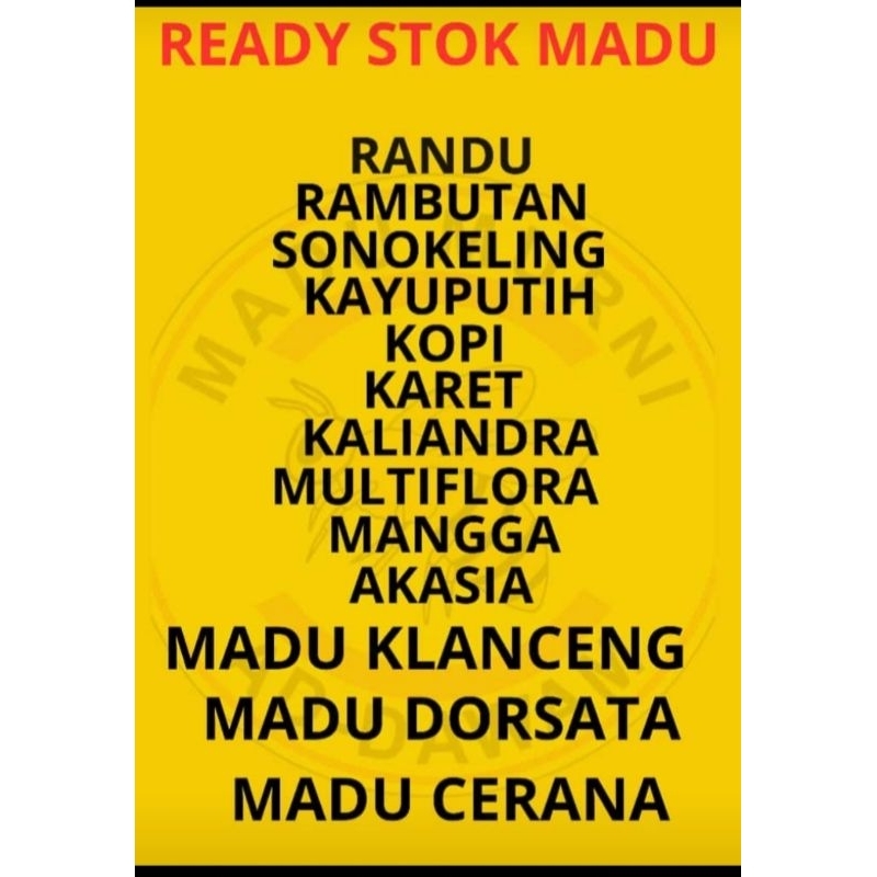 

Madu asli ad Dawam 500gr 1000gr
