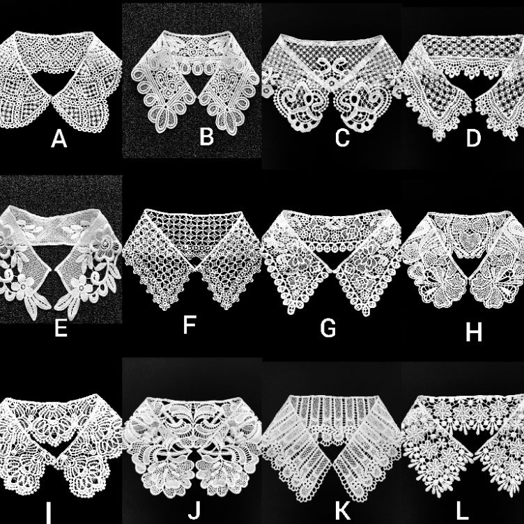 Wow banget renda kerah standard bordir kerah aplikasi renda aplikasi kerah baju