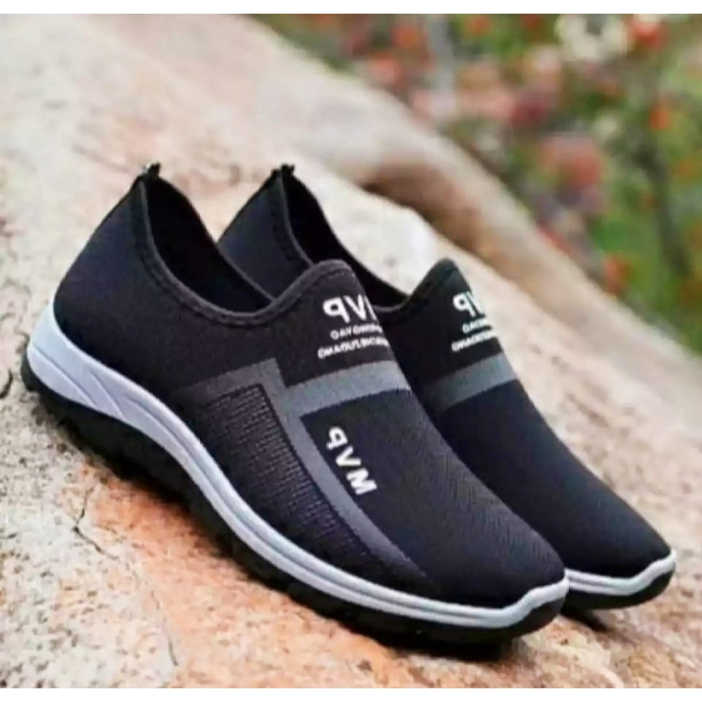 CIRIOUS SHOES - Sepatu Pria Wanita Model Slip On Motif Simple | Sepatu Kerja Simple Pria Wanita | Se