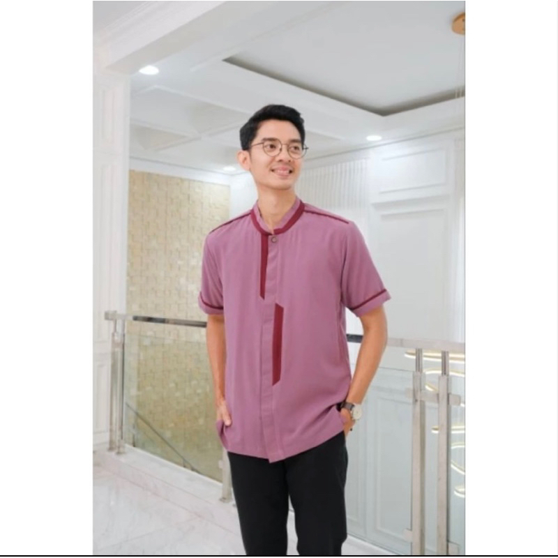 [READY SIAP KIRIM]Koko Dewasa Sarimbit by Mumtaz Hijab Lengan pendek/Panjang Polos murah terbaru pre