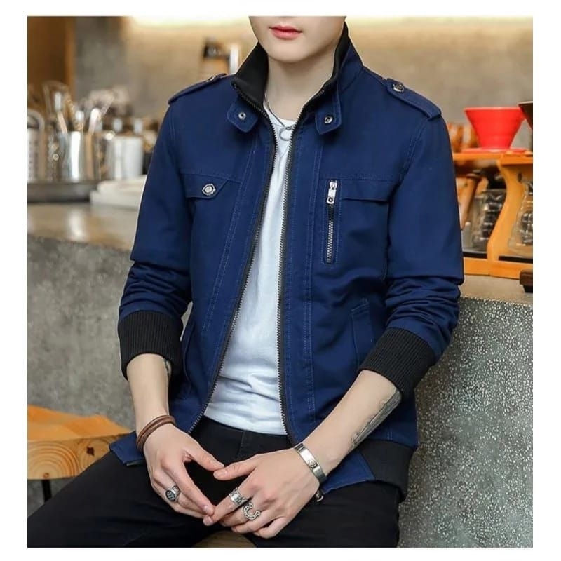 jaket katun pria / jaket pria katun dreal / jaket casual
