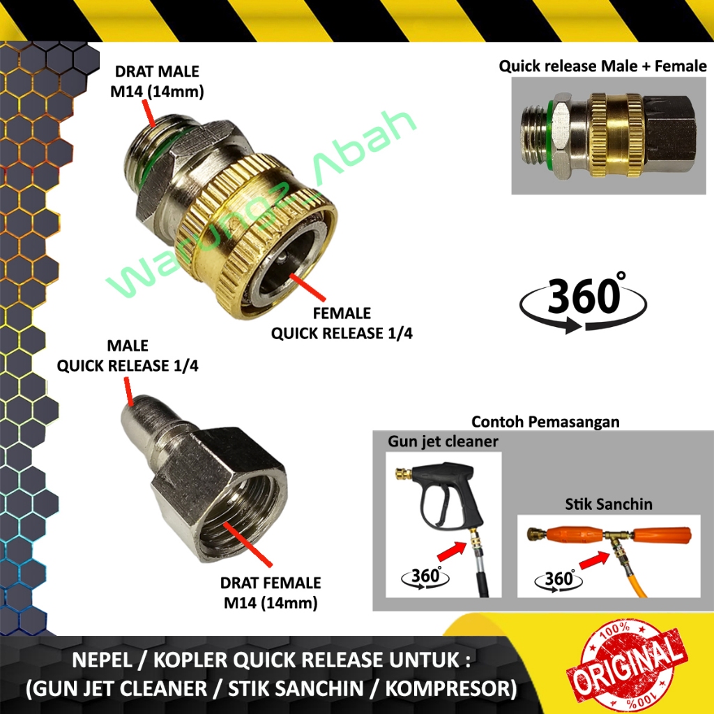 SAMBUNGAN NEPEL KOPLER COUPLER KONEKTOR CONNECTOR ADAPTOR ADAPTER FITTING SWIVEL SELANG MESIN KOMPRE