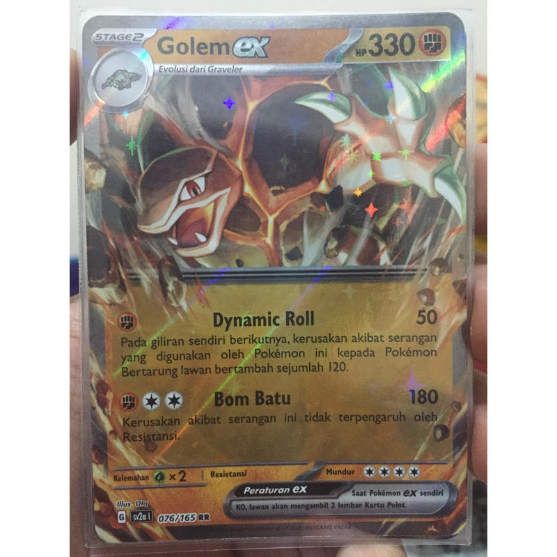 

KARTU POKEMON GOLEM ex RR INDONESIA HOLO