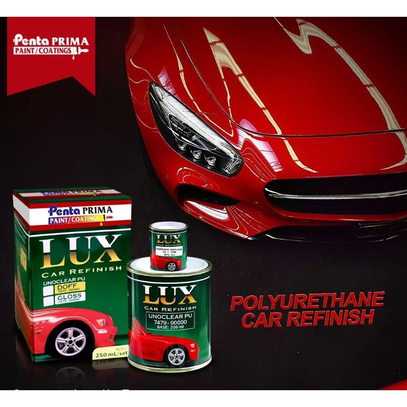 Clear PU Lux Vernish Unoclear Kilap Cat Top Clear Penta Prima Anti Gores 250gr