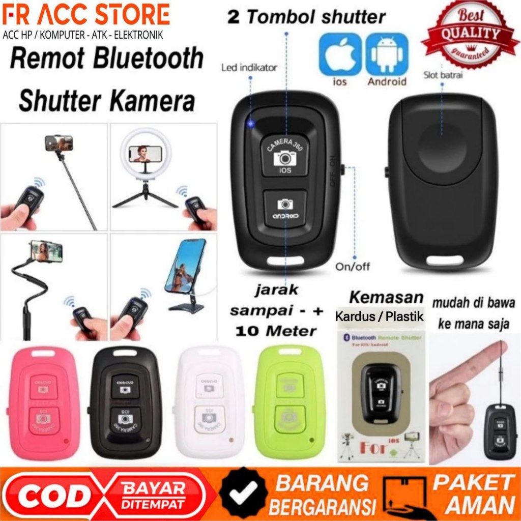 Remote Bluetooth HP Kamera Remot Bluetooth Camera Shutter Andorid IOS Universal