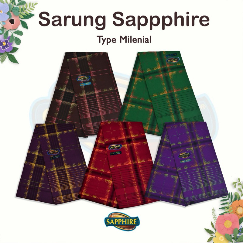 Sarung Sapphire anak muda motif milenial terbaru perlengkapan sholat