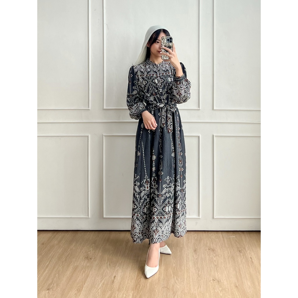DOLLA - Farah Dress Gamis Lebaran Modern Dress Panjang