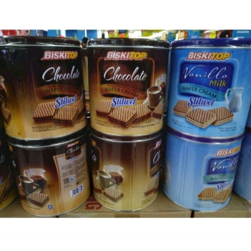 Biskitop Stilwel Wafer Cream Kaleng 275gr