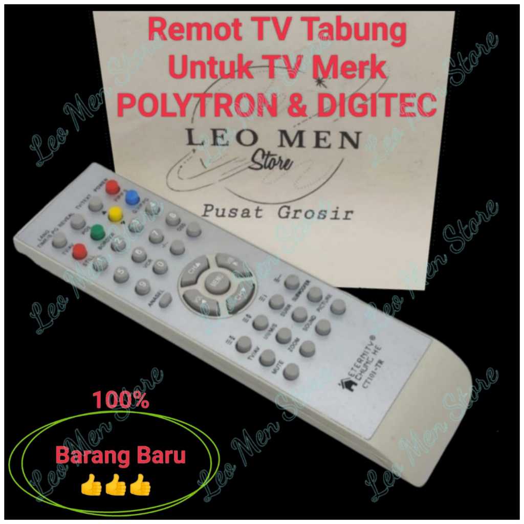 Remot TV~Remot TV Tabung~Untuk TV Tabung POLYTRON/DIGITEC~BARU