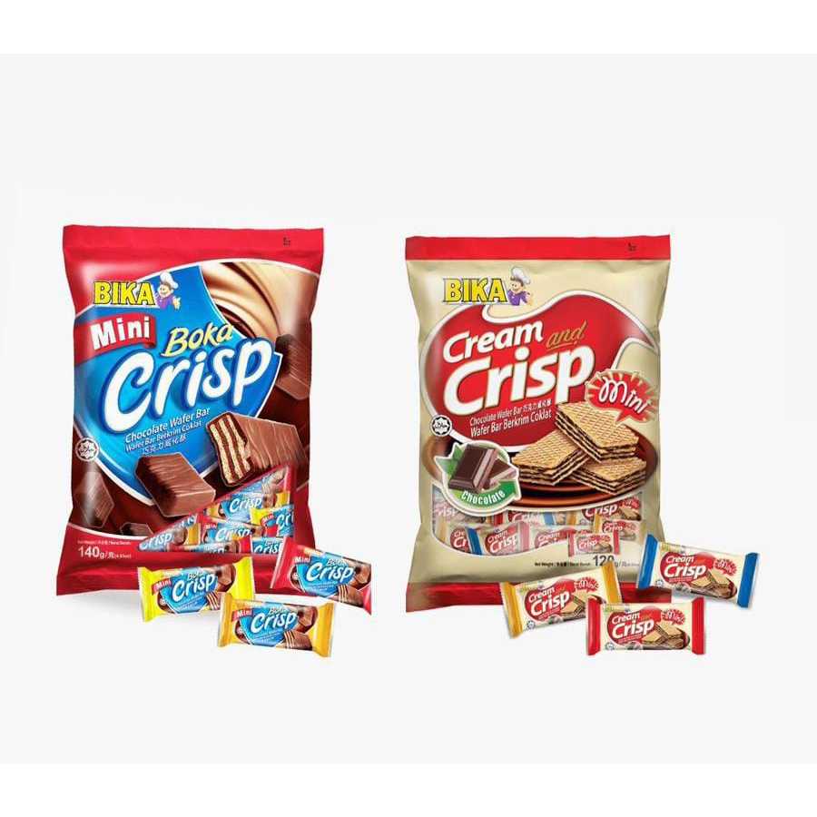 

Bika Crisp / Bika Cream & Crisp 90g Mini Choco Wafer Bar