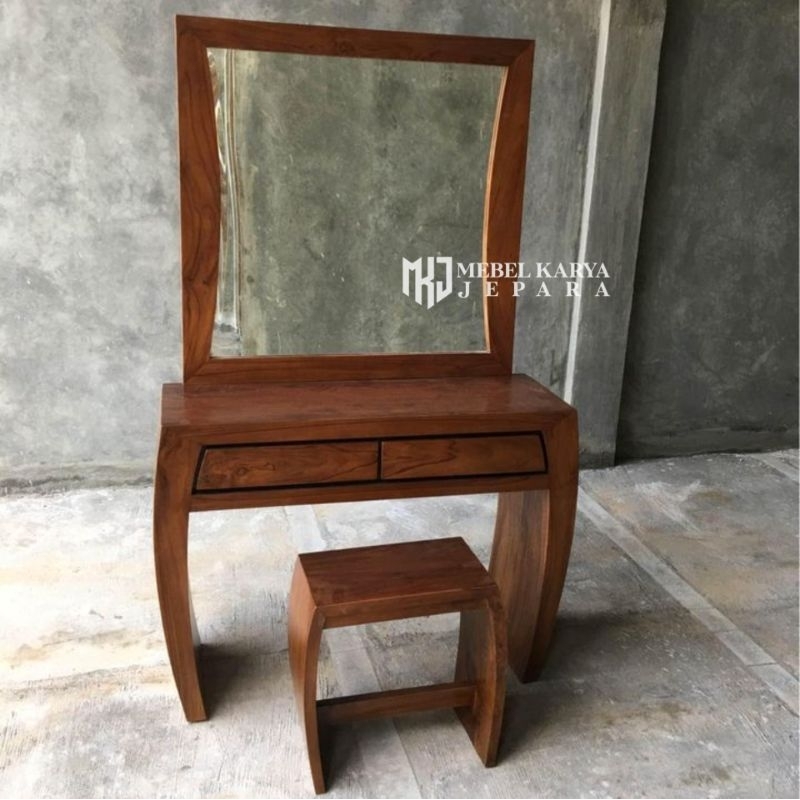 Meja Rias Minimalis Kaki Lengkung